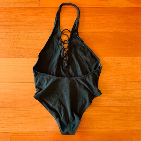 Black One Piece Swimsuit - Picture 2 of 4